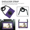 thumbnail image 4 of Galaxy Tab A 8.4" Case SM-T307 T307U, Allytech Silicone EVA Adjustable Shoulder Strap Hand Strap Kickstand Heavy Duty Protection Rugged Shockproof Case Cover for Samsung Galaxy Tab A 8.4",Purple/Black, 4 of 6