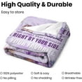 thumbnail image 3 of Yibo Birthday Gifts with Positive Encourage Blanket Flannel Soft and Comfortable Anti-static Bed Sofa Blanket, 3 of 8