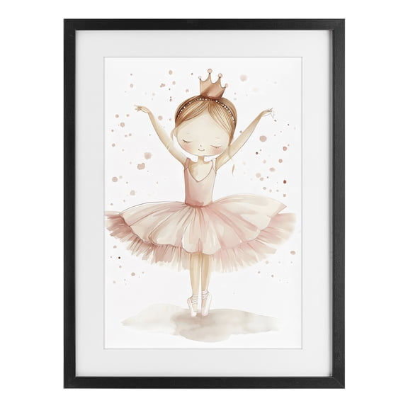 Stupell Industries Cottage Sweet Pink Tutu Black Framed Print Under Glass, 14 x 20, by Creative Studio
