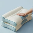 thumbnail image 4 of 2025 Ergonomic Goose Down Pillow for Neck & Shoulder Support - Sleep Enhancing Cervical Pillow with Adjustable Loft, Hypoallergenic & Breathable for Side & Back Sleepers, 4 of 6