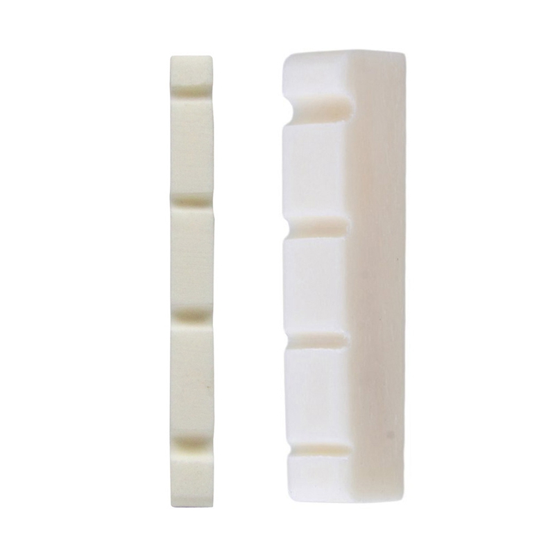 Bass Bone Nut 4 String Replacement (38 x 6 mm, Unbleached) & Pre