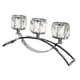 thumbnail image 5 of Candelabro de 3 brazos de vidrio Tealight perfecl Candelero para banquete Boda Sala de estar Decoración del hotel, 5 of 8