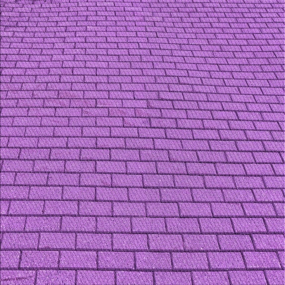 Ahgly Company Indoor Square Patterned Heliotrope Purple Area Rugs, 4' Square