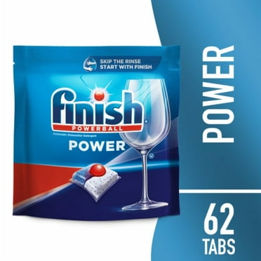 Finish Power Dishwasher Detergent, Premium Dishwashing Tablets