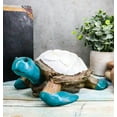 thumbnail image 5 of Nautical Sea Turtle With White Clam Shells In Faux Distressed Wood Finish Statue, 5 of 6