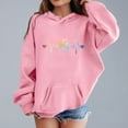 thumbnail image 2 of LUOGENLI Hoodies Sweatshirt Girls Hoodies Size 10-12 Cute Girls' Fashion Casual Printed Long Sleeved Hoodie Top Hoodies for Girls 10-12 Baggy Girls Hoodies Size 10-12 Zip Up 6-7 Years, 2 of 4