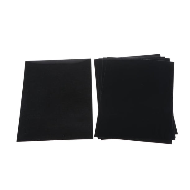 5 láminas de papel retráctil para manualidades, regalos y mucho más. negro