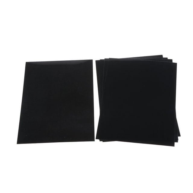 5 láminas de papel retráctil para manualidades, regalos y mucho más. negro