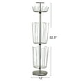 thumbnail image 2 of Household Essentials Three-Tier Adjustable Revolving Shoe Rack, 2 of 6
