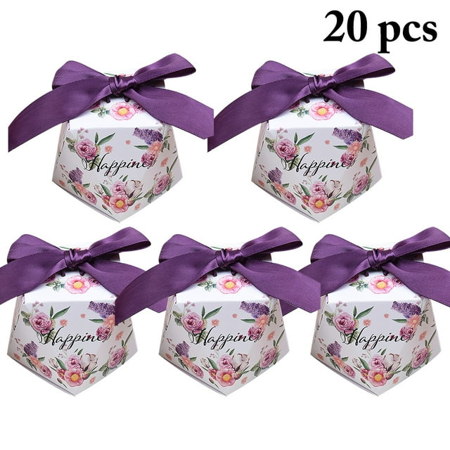 Coofit 20PCS Wedding Favor Box Fashion Creative Gift Candy Box Party Favor Box