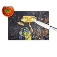thumbnail image 4 of Turn Up The Heat Mardi Gras Glass Cutting Board 12 in x 15 in, 4 of 5