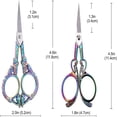 thumbnail image 4 of HLONK 2Inch Stainless Steel Scissors Silver Sewing Embroidery Scissors Small Precision Detail Scissors Vintage Shears Sharp Cutter for Fabric Paper Cutting Craft Art Work DIY Tool DIY, 4 of 9