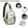thumbnail image 4 of Tropical Seashell Crossbody Bag - Lightweight & Durable Shoulder Backpack for Outdoor Adventures - Anti-Theft Spiral Seashell Design for Travel, Commuting, 4 of 5