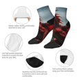 thumbnail image 5 of Naloa Majestic Red Dragon Ankle Socks for Women Non Slip Socks No Show Socks Classic Low Cut Casual Socks Casual Socks, 5 of 7
