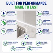 MITREAPEL SS700, Puttys Silicone, Clear Multipurpose 100% Silicone Sealant Industrial Sealant, 7.9 lb 10.58 fl oz, 12 Piece 12 Pack