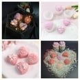 thumbnail image 7 of DanLingJewelry 4 Styles 3D Heart Cake Silicone Molds Valentine Rose Heart Resin Casting Molds Mini Heart Silicone Molds for DIY Soap Candle Resin Craft Making, 7 of 7