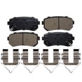 thumbnail image 7 of Detroit Axle - Rear Brake Kit for Hyundai Sonata Kia Optima 2016-2018 Drilled and Slotted Disc Brake Rotors Ceramic Brakes Pads with Hardware 2017 Replacement : 11.18" inch Rotors, 7 of 7