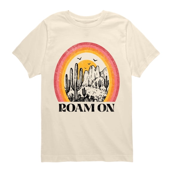 Instant Message - Roam On Desert Rainbow Short Sleeve Graphic T-Shirt