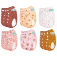 thumbnail image 2 of Juego de pañales de tela para bebés ALVABABY, paquete de 6, ajustables y lavables, 2 of 7