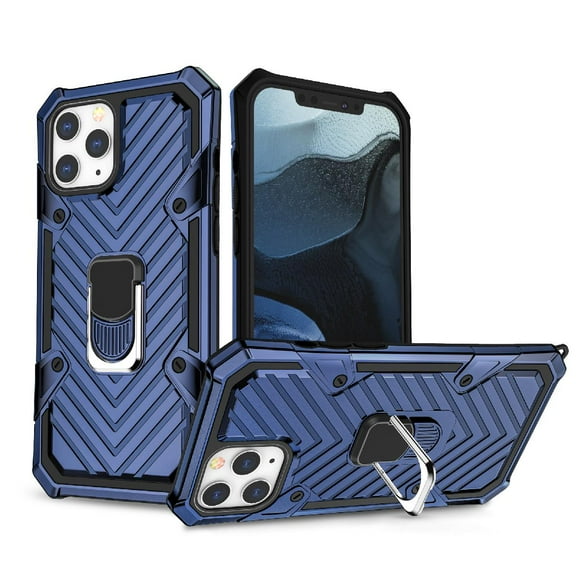 For use with iphone 12 Pro Max Kickstand Anti-shock And Anti Falling Case In Blue
