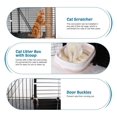 Jadona 2Tier Cat Cage Indoor DIY Metal Condo Cat Kennel Enclosure Pet