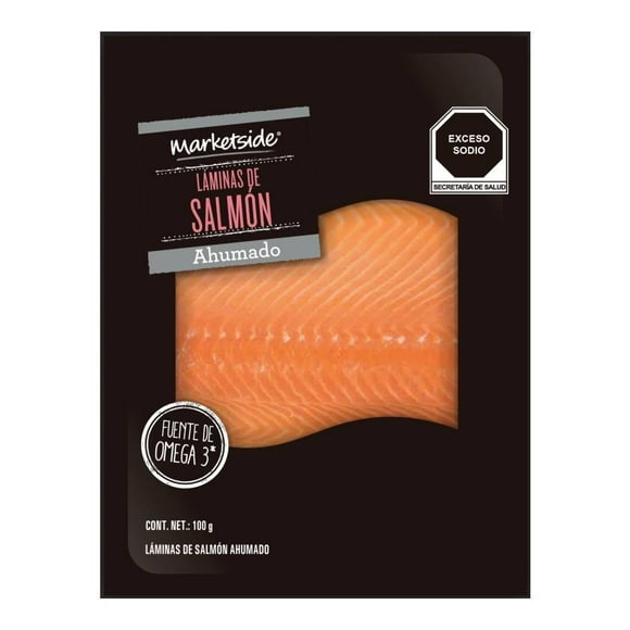 Láminas de salmón Marketside ahumado 100 g congelado