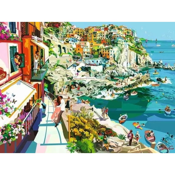 Ravensburger Romance in Cinque Terre - 1500 Piece Jigsaw Puzzle