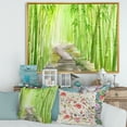 thumbnail image 2 of Designart 'Path in Green Bamboo Forest' Traditional Framed Canvas Wall Art Print, 2 of 5