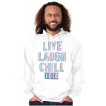 thumbnail image 5 of Live Laugh Chill Icee Logo Retro Hoodie Sweatshirt Women Men Brisco Brands M, 5 of 6