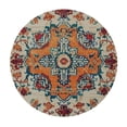 thumbnail image 4 of WYYP Finely Detailed Features Round Tablecloth 100% Polyester Fiber Waterproof White, 4 of 8
