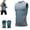 Gray, variant on V 2.0 Boost V2 Compression Shirt Men, Slimming Sleeveless Tank, Breathable Slim Fit Tank Top with Core Support