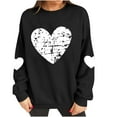 thumbnail image 4 of Wowcloth Women's Crewneck Sweatshirt with Long Sleeve and Valentine Print, Soft Comfortable Casual Wear for Daily Use and Special Wears, 4 of 8