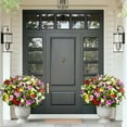 thumbnail image 6 of Yastouay 5 Pcs Artificial Flowers for Outdoors ,UV Resistant Faux Impatiens for Outdoor Planters,Silk Flowers for Front Door Porch Decorations,Mixcolor, 6 of 7