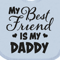 thumbnail image 4 of Inktastic My Best Friend is My Daddy with Hearts Boys or Girls Baby Bib, 4 of 4