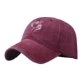 thumbnail image 2 of Only Moment Wine Womens Satin Lined Unstructured Baseball Cap Cotton Men & Women's Hiking Fishing Running Golfing Hat One Size, 2 of 2