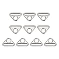 thumbnail image 1 of Unique Bargains 0.79' 20mm Adjuster Triangle with Bar Swivel Clip D Dee Ring Buckle, 10Pack Silver, 1 of 5