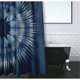 thumbnail image 3 of Simply Daisy Shibori Burst Polyester Polyester Shower Curtain, Navy, 3 of 3