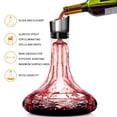 thumbnail image 4 of Aireador integrado Wine Decanter QPIX DIGITAL, 1400 ml, 100% cristal, 4 of 8