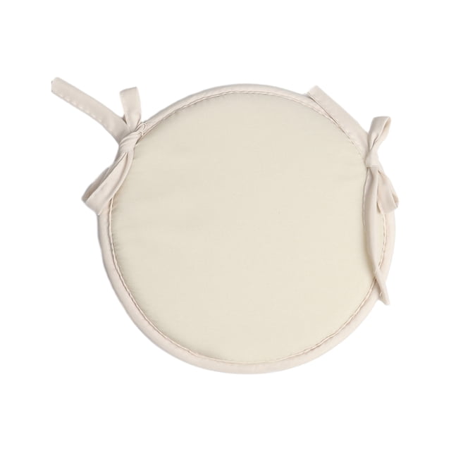 Yuarrent 4 unids/set de cojines hechos con algodón para una sensación suave y transpirable, cojines de silla antideslizantes con lazos Decoración del hogar Beige