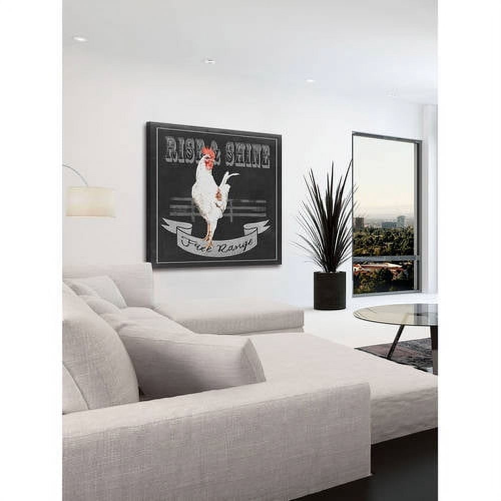 Marmont Hill "Chalkboard Rise & Shine" Painting Print on Wrapped Canvas