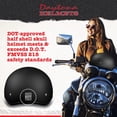 thumbnail image 2 of Casco de moto Daytona con forma de media calavera, ligero, aprobado por el DOT, 2 of 6