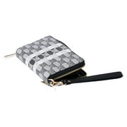 Michael Kors Women's Jet Set Travel Large Continental Jacquard Wallet MK Black Multi