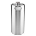thumbnail image 1 of Practical Mini Stainless Steel Beer Barrel with Spiral Cover Lid (3.6L), 1 of 11