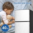 thumbnail image 4 of 3.5 Cu.Ft Mini Fridge Freezer, 2 Door Small Refrigerator, 7 Level Adjustable Thermostat Freezer Fridge for Living Room, Kitchen and Apartment, Sivelr, 4 of 7