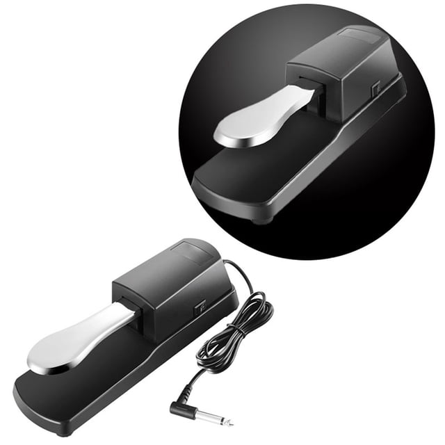 Pedal de teclado de piano, Pedal de piano con cable Pedal de sostenido de piano Pedal de sostenido construido para profesionales