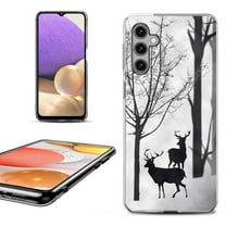 OneToughShield ® Shockproof Phone Case Compatible with Samsung Galaxy A15 5G - Forest Deer
