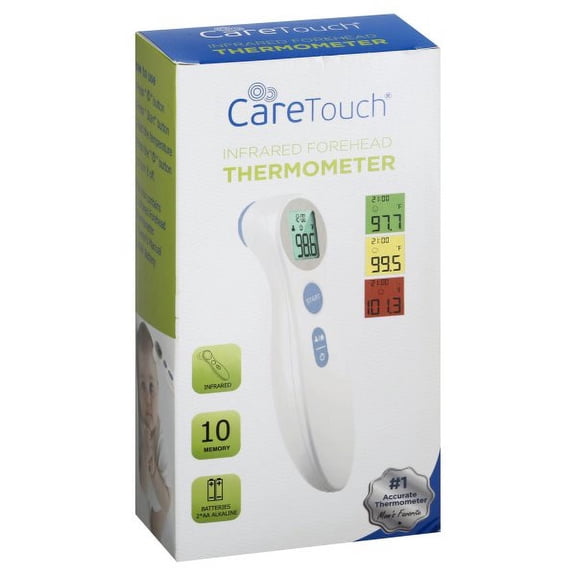 Care Touch Non-Contact Digital Infrared Thermometer for Adults and Kids with Forehead and Object Temperature Modes