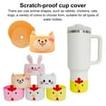 thumbnail image 2 of OIUR Silicone Boot for Tumbler Cup Cover Cute Animal Design Bottom Protector Anti-Slip Bottom Cover for Water Bottles Detachable Tumbler Sleeve, 2 of 7