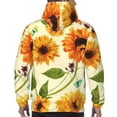 thumbnail image 7 of Salouo Sunflowers And Butterflies Pattern Men's Fall Hoodie Sweatshirt,Sport Hoodie with Pockets for Men Pullover Casual Hooded Sweatshirt-Medium, 7 of 7