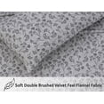 thumbnail image 5 of RUVANTI 100% Cotton Flannel Sheets King 4 Pcs Flurry Friends, 5 of 8